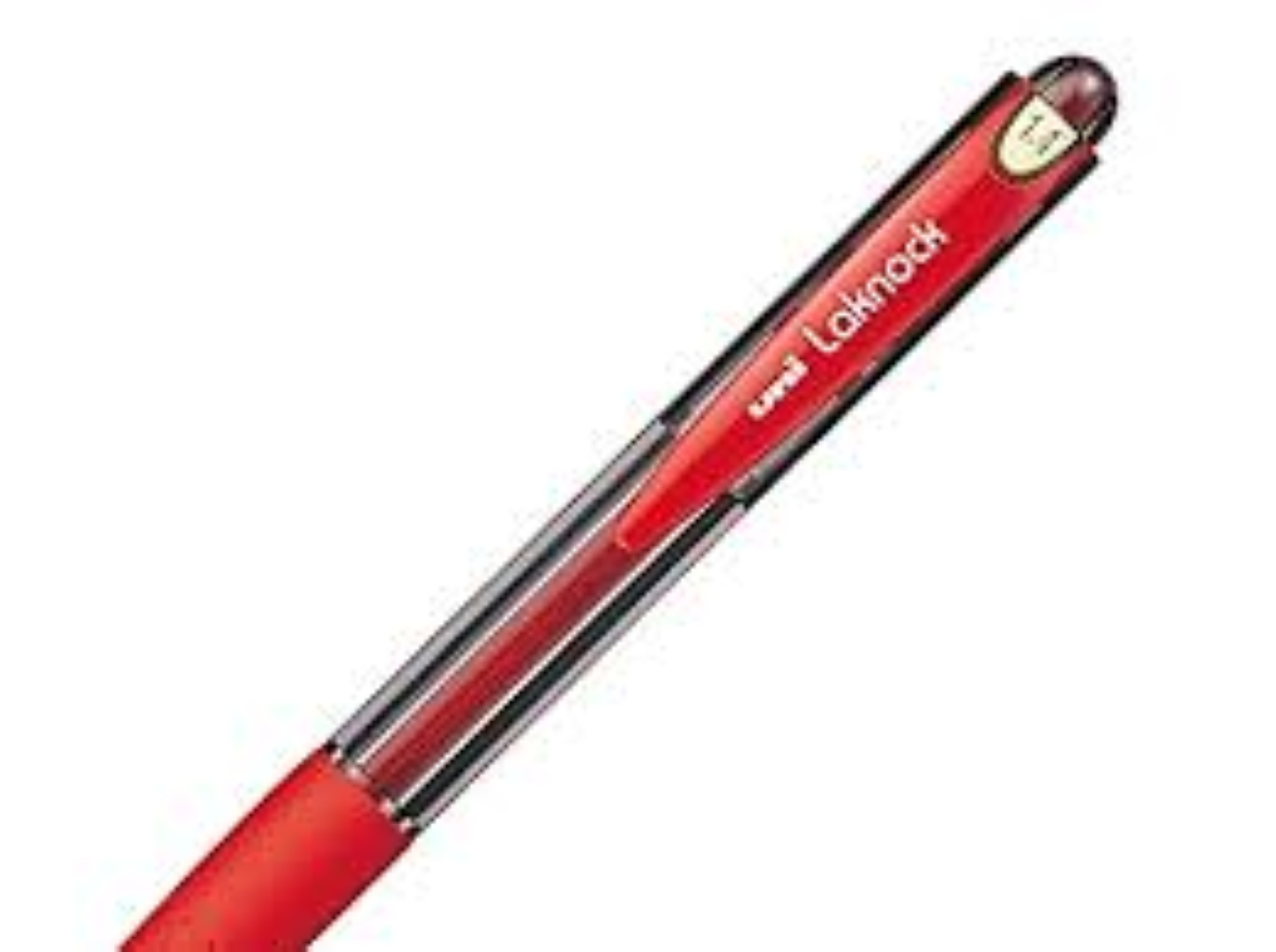 Uniball Laknock Ball Point Pen 1.4mm Red MI-SN100B-RD